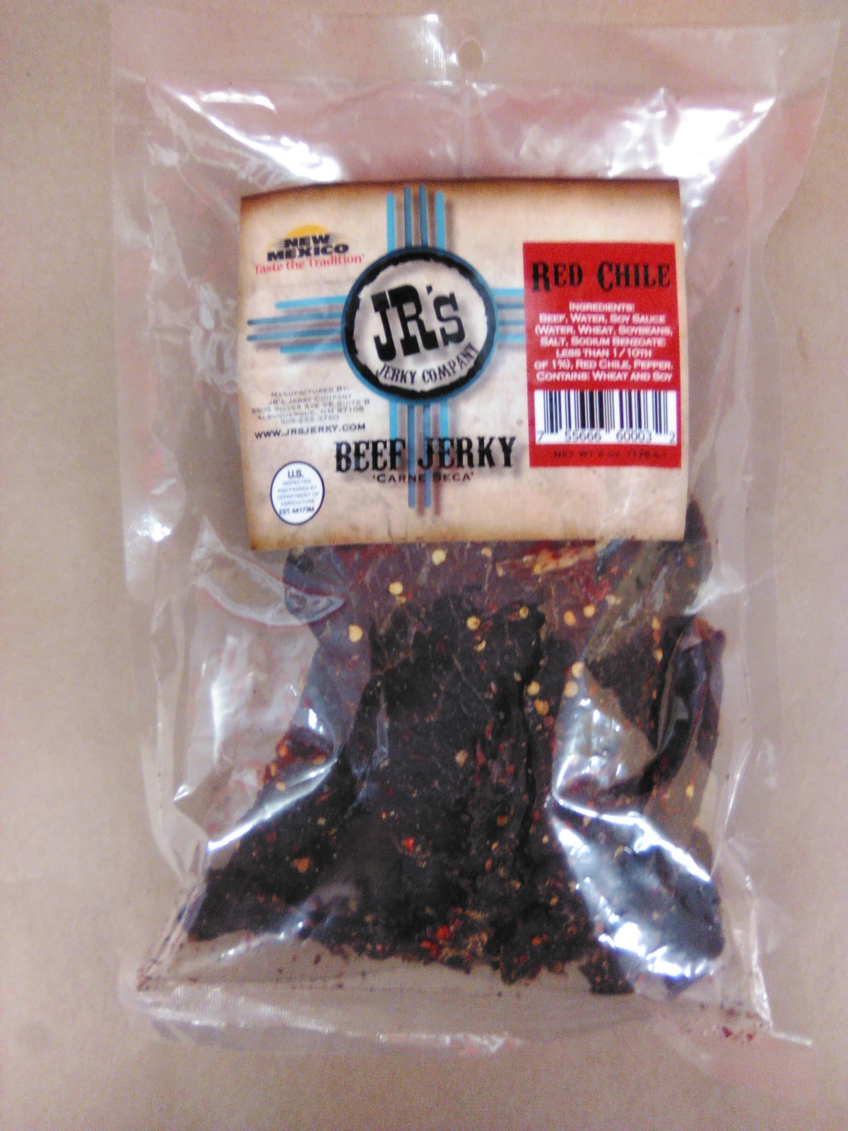 JR’s Red Chile Beef Jerky Chile Traditions